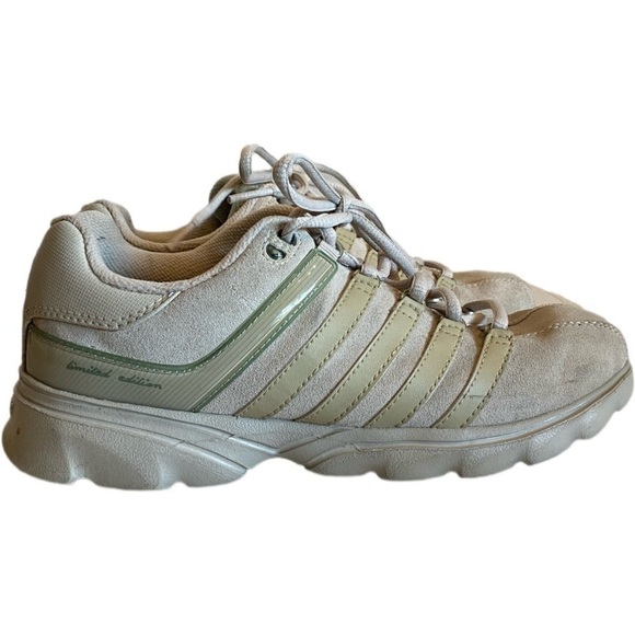 K-Swiss Limited Edition Suede Tennie Shoes Cream Color Size 8.5 - Picture 1 of 14